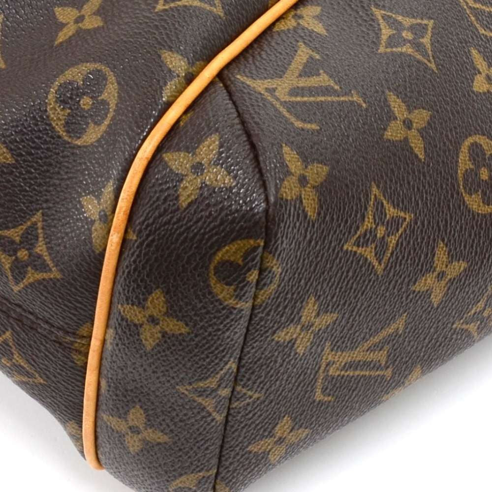 totally pm monogram canvas shoulder bag