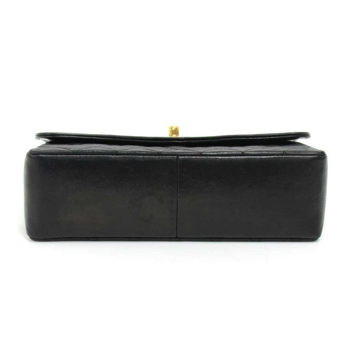 9" quilted lambskin leather shoulder bag