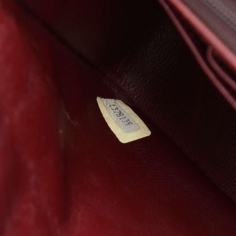 8" single flap quilted lambskin leather shoulder bag