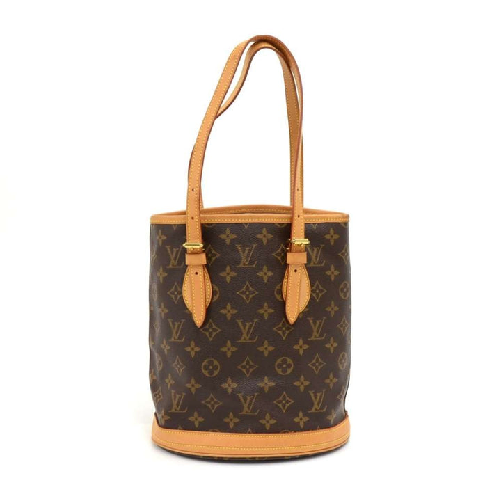 bucket pm monogram canvas shoulder bag