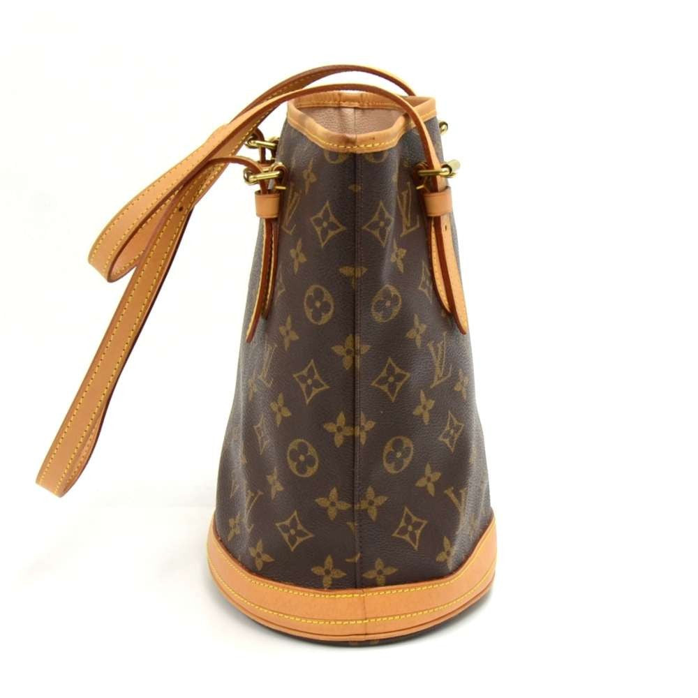 bucket pm monogram canvas shoulder bag