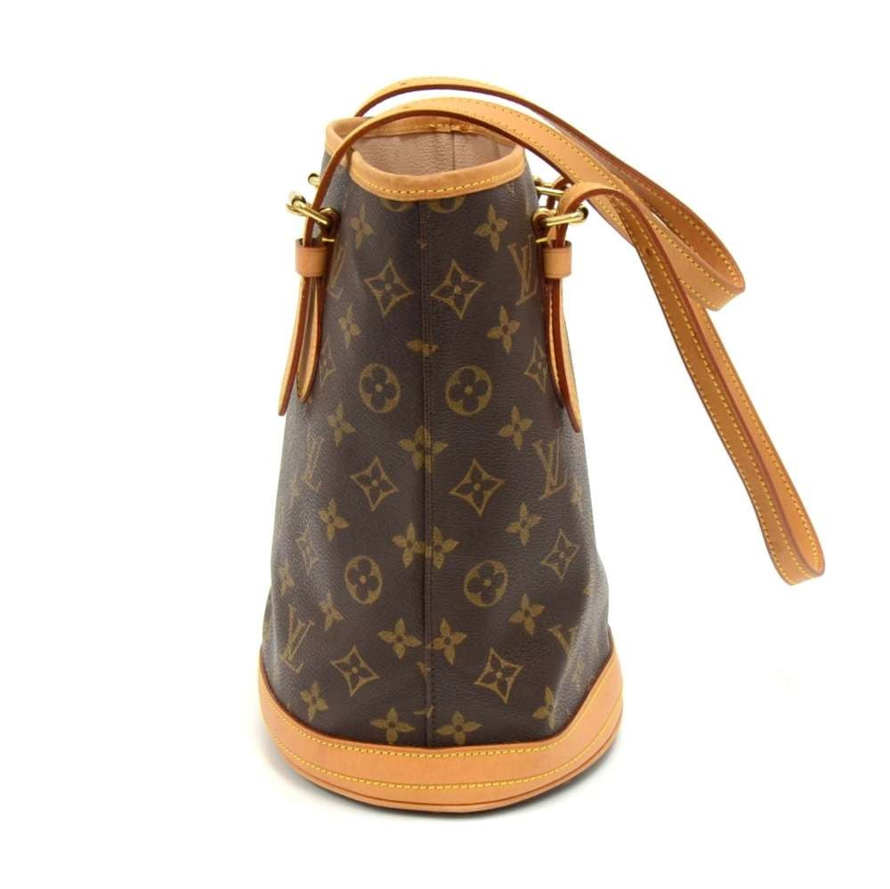 bucket pm monogram canvas shoulder bag