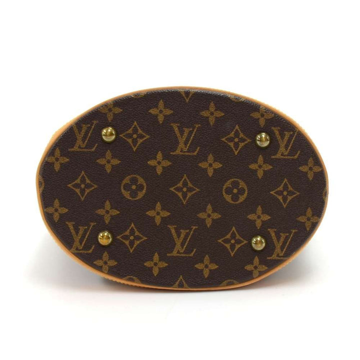 bucket pm monogram canvas shoulder bag