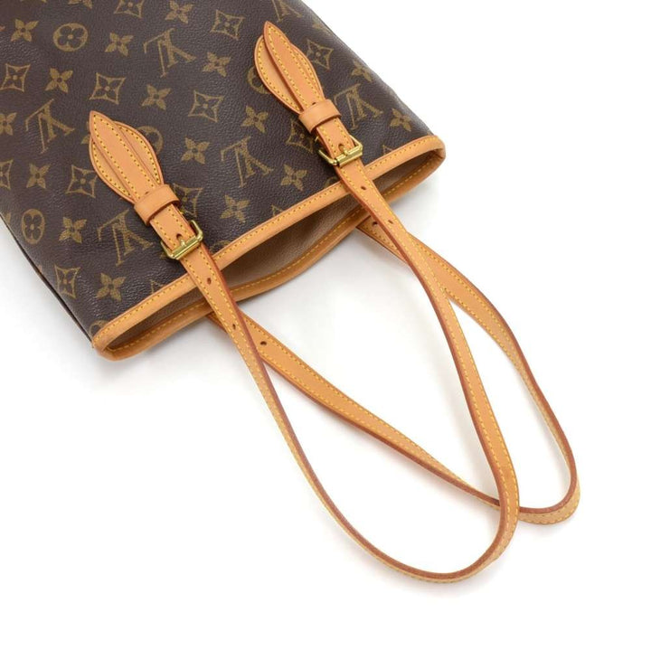 bucket pm monogram canvas shoulder bag