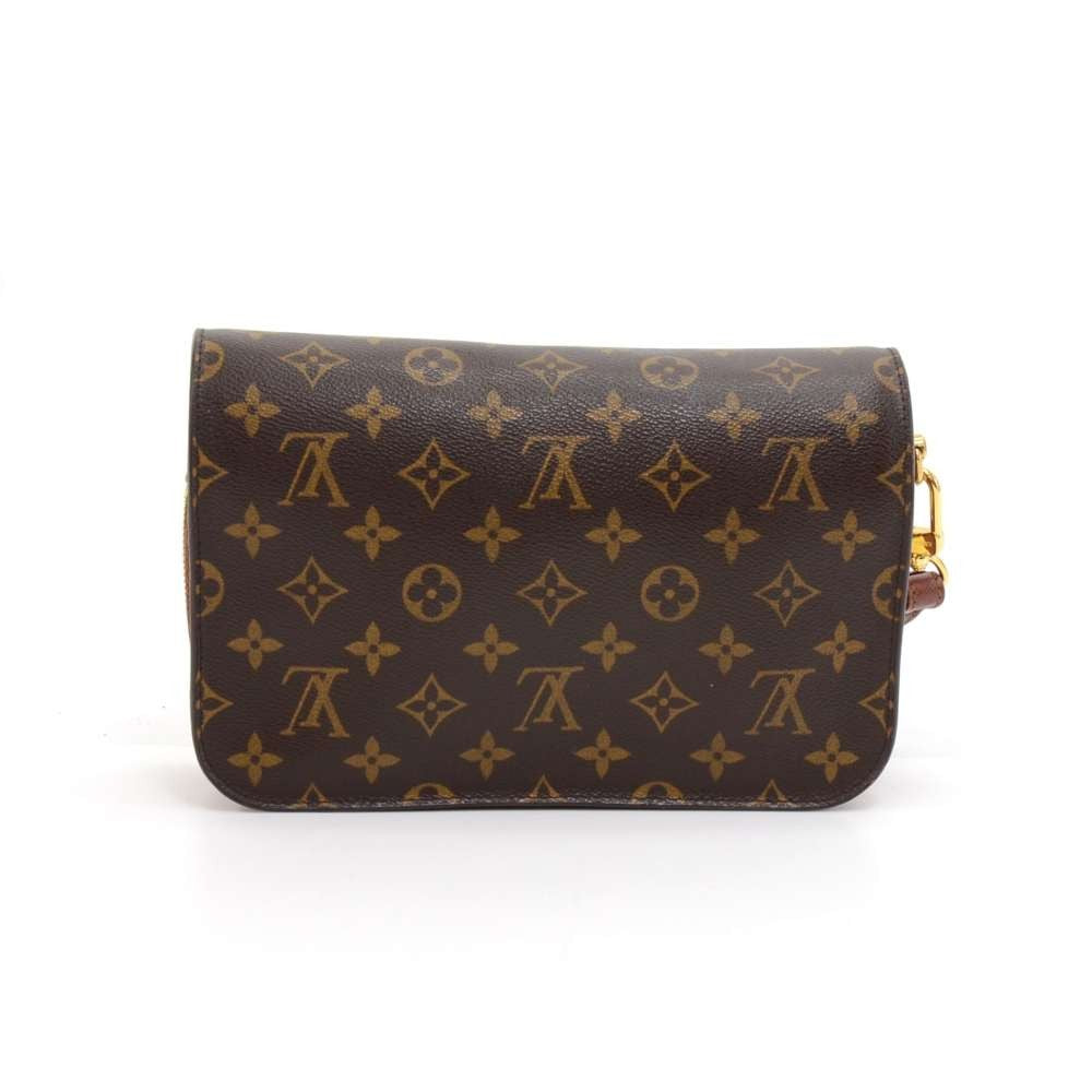 orsay monogram canvas clutch bag