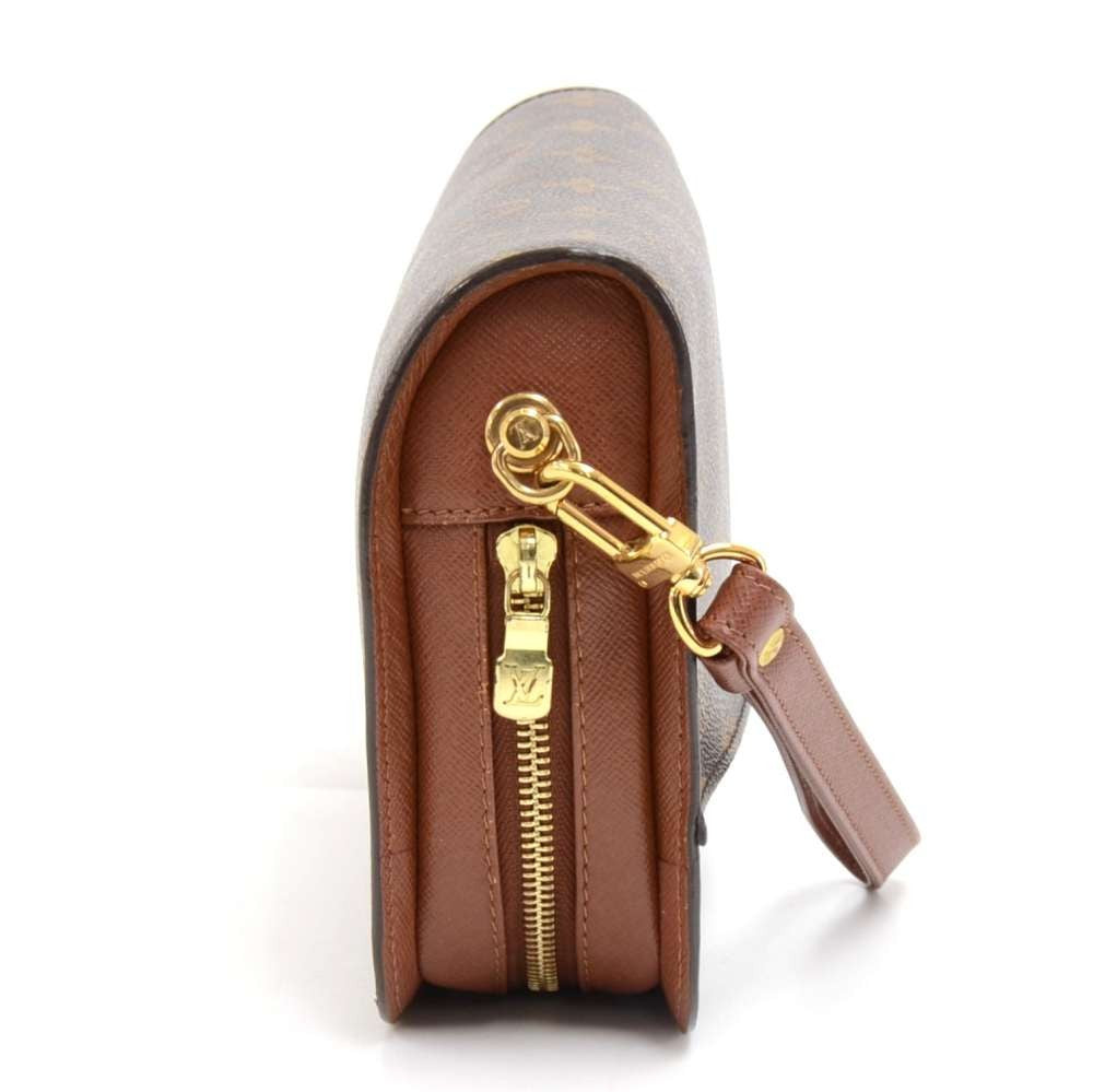orsay monogram canvas clutch bag