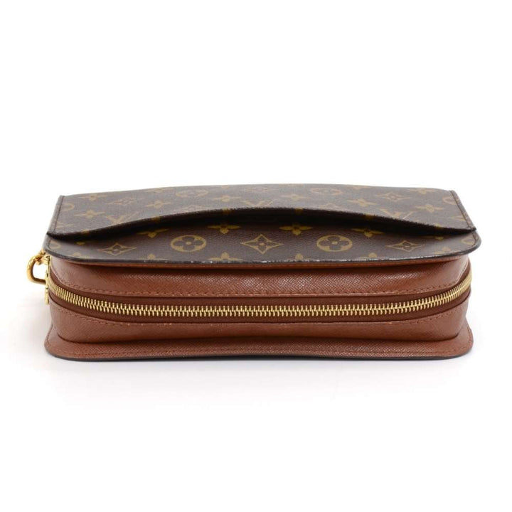 orsay monogram canvas clutch bag