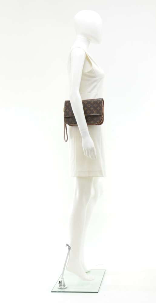 orsay monogram canvas clutch bag