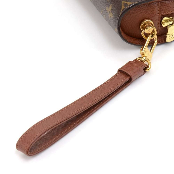 orsay monogram canvas clutch bag