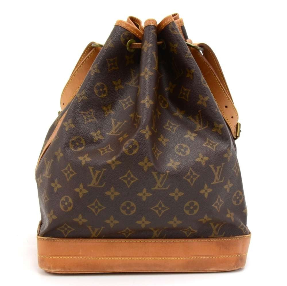noe monogram canvas large shoulder bag
