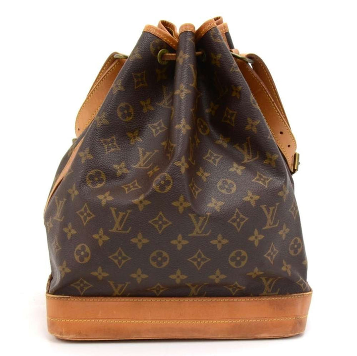 noe monogram canvas large shoulder bag