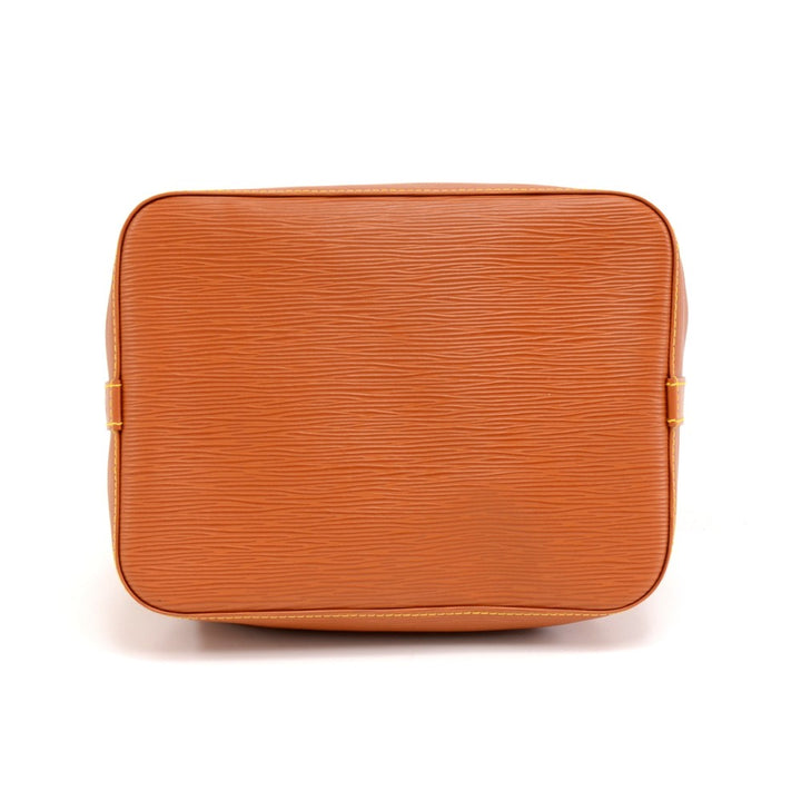 petit noe orange epi leather bag