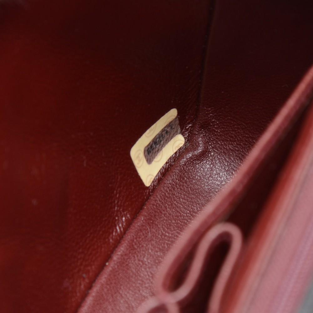 9" classic quilted lambskin leather shoulder bag