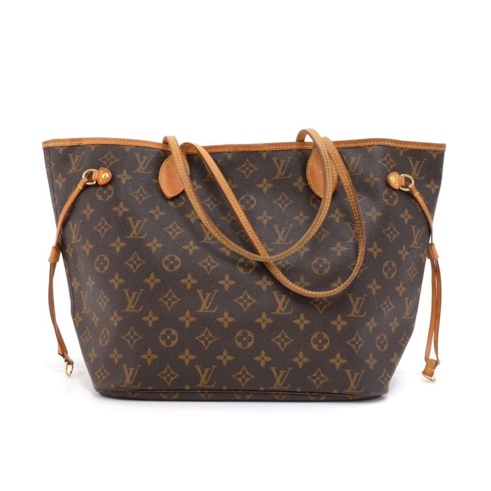 neverfull mm monogram canvas tote bag