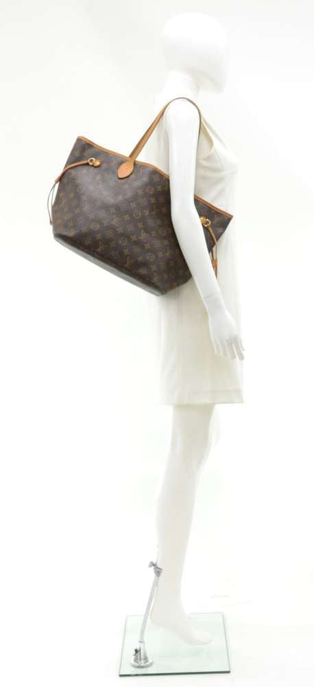 neverfull mm monogram canvas tote bag