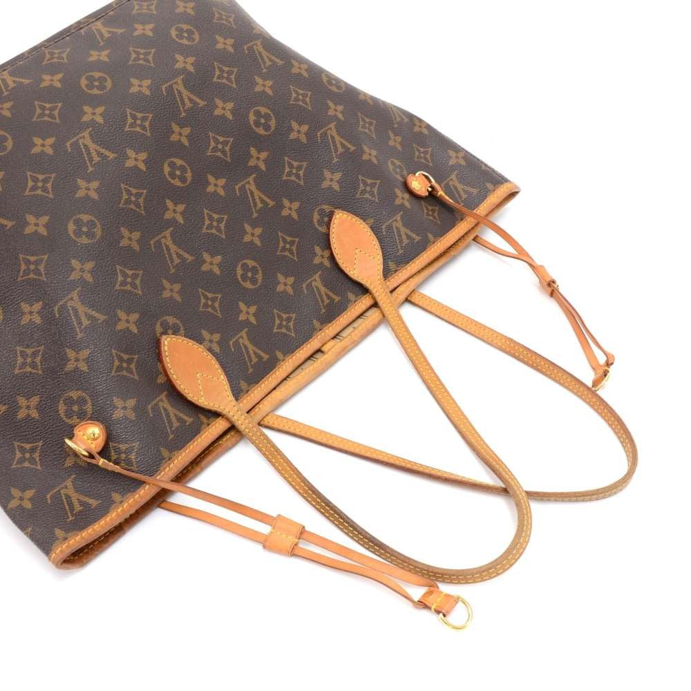 neverfull mm monogram canvas tote bag