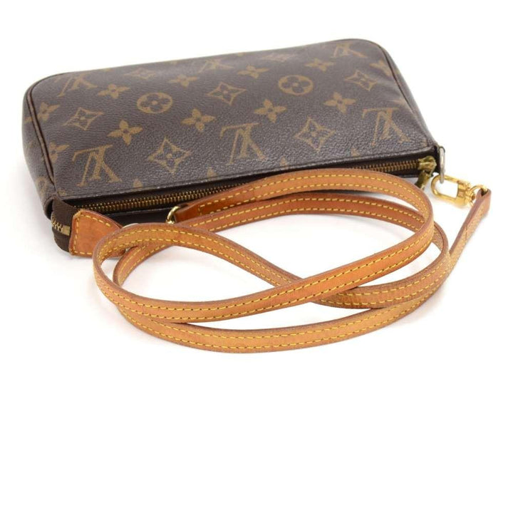 pochette accessoires monogram canvas bag with long strap