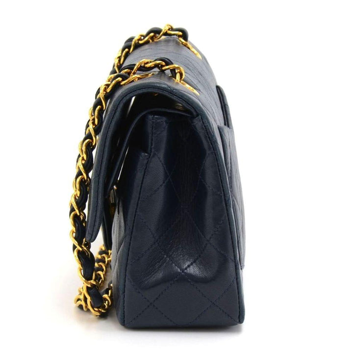 2.55 double flap quilted lambskin leather shoulder bag