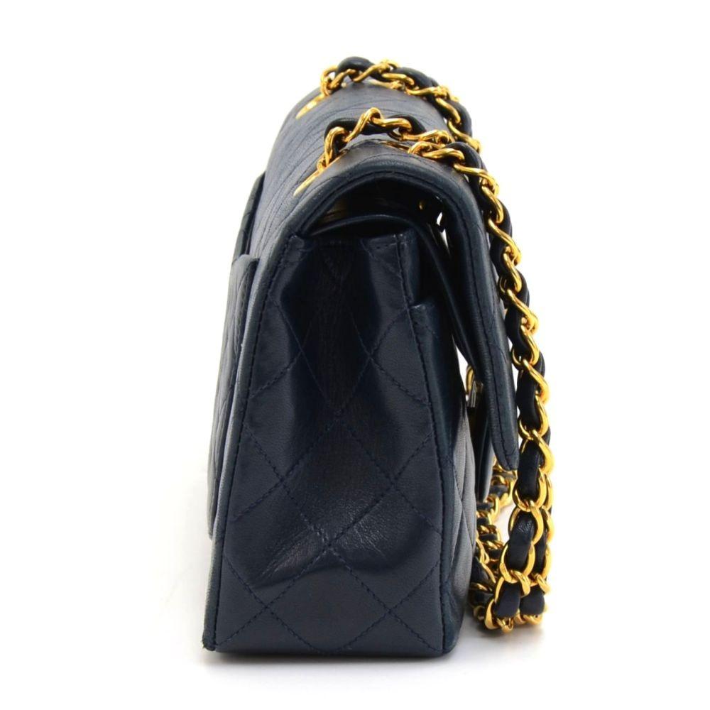 2.55 double flap quilted lambskin leather shoulder bag