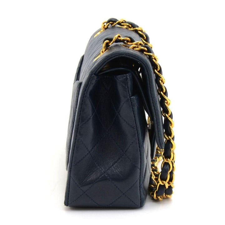 2.55 double flap quilted lambskin leather shoulder bag