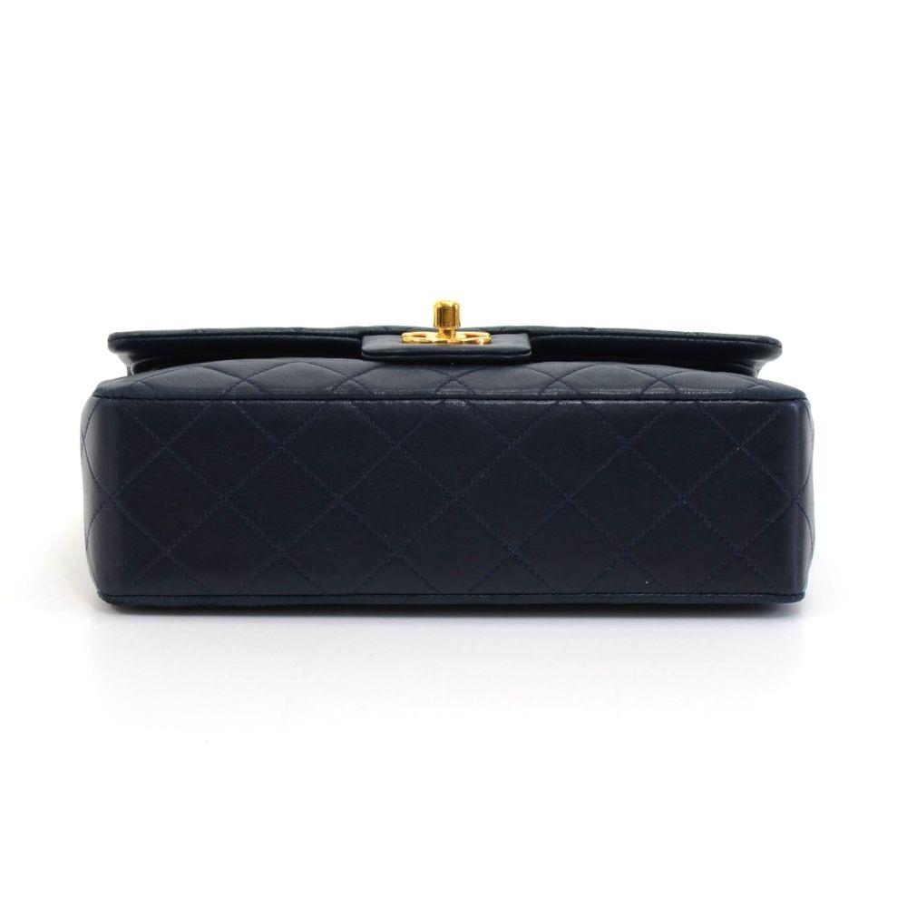 2.55 double flap quilted lambskin leather shoulder bag
