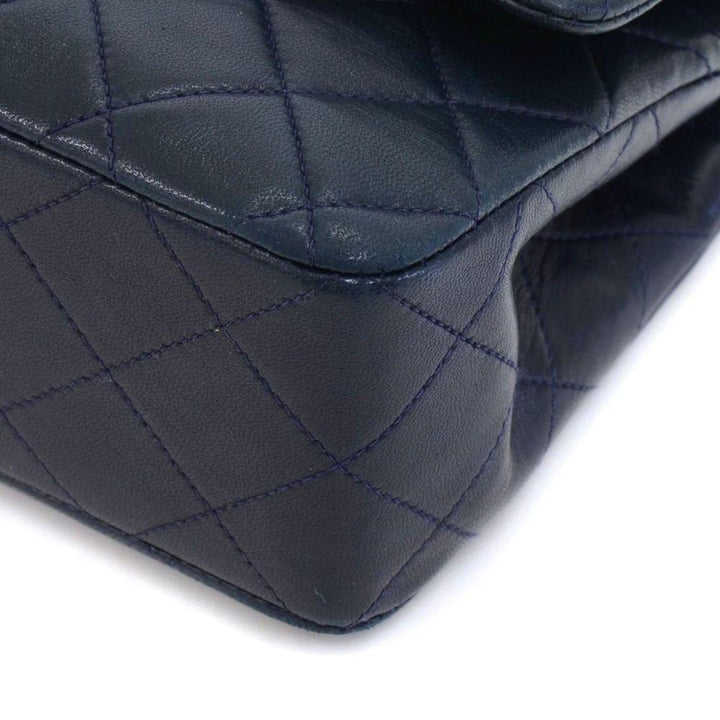 2.55 double flap quilted lambskin leather shoulder bag