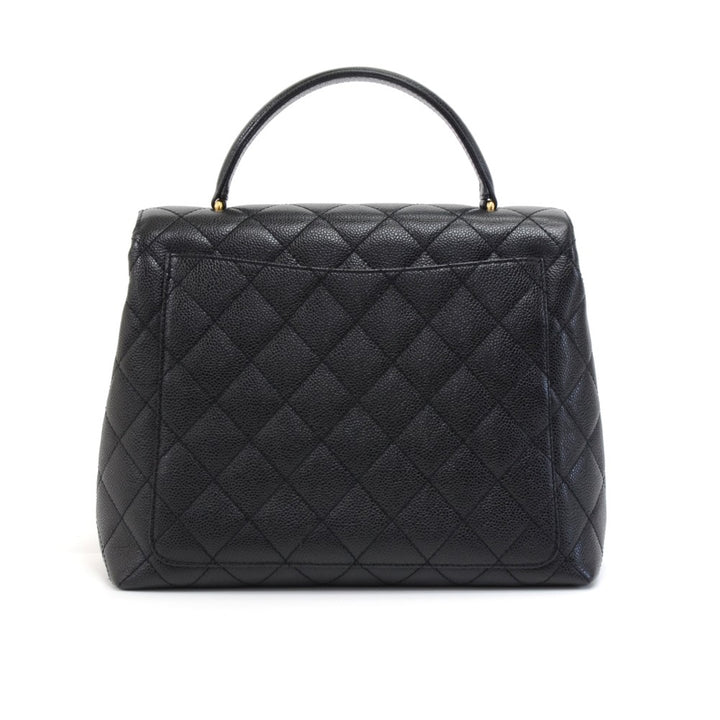 quilted caviar leather kelly bag