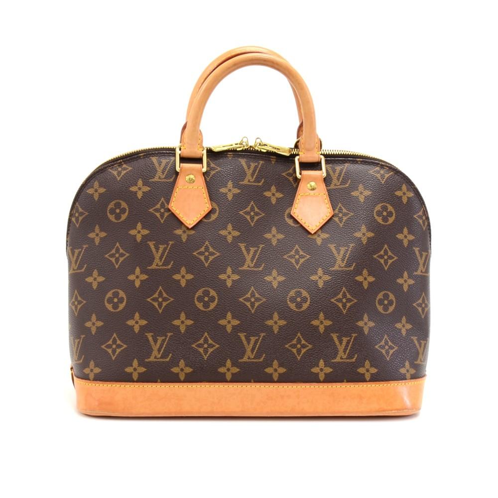 alma monogram canvas handbag