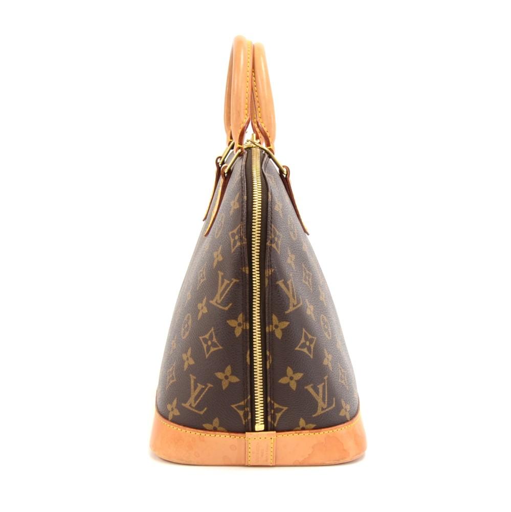 alma monogram canvas handbag