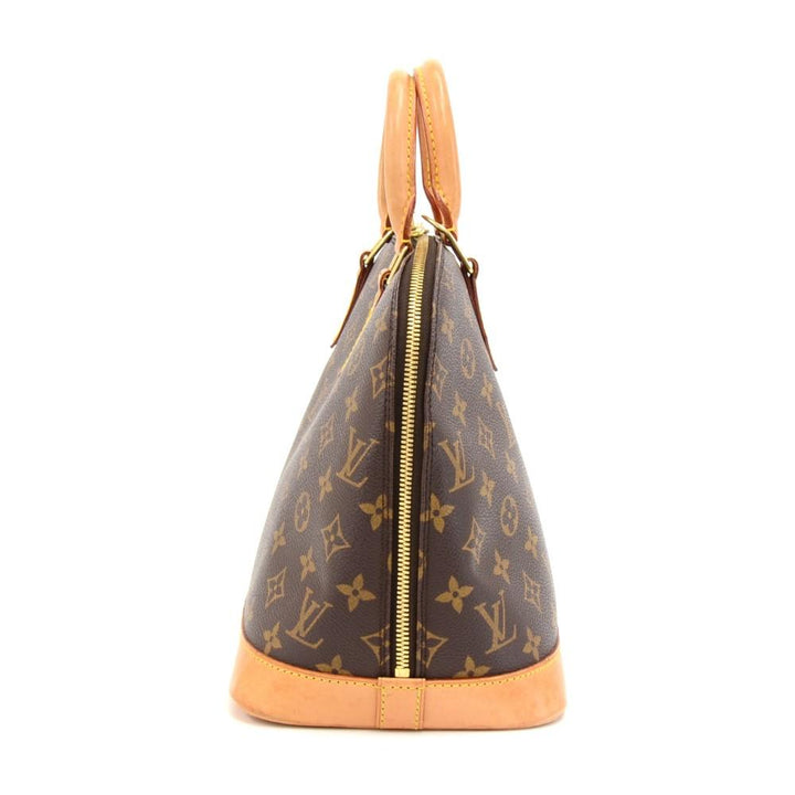 alma monogram canvas handbag