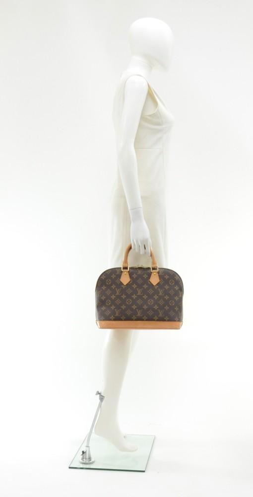 alma monogram canvas handbag