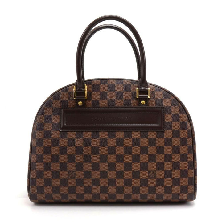 nolita damier ebène canvas handbag