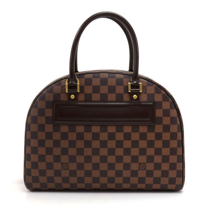 nolita damier ebène canvas handbag