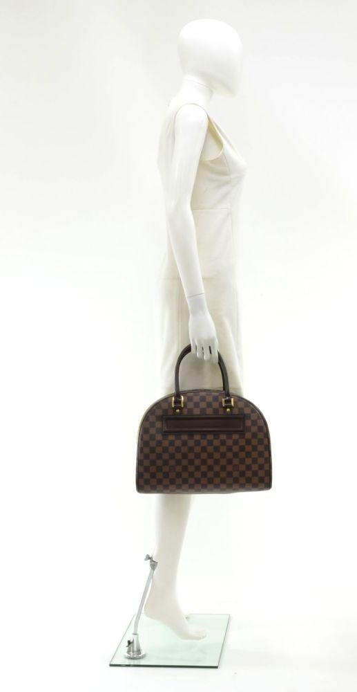 nolita damier ebène canvas handbag