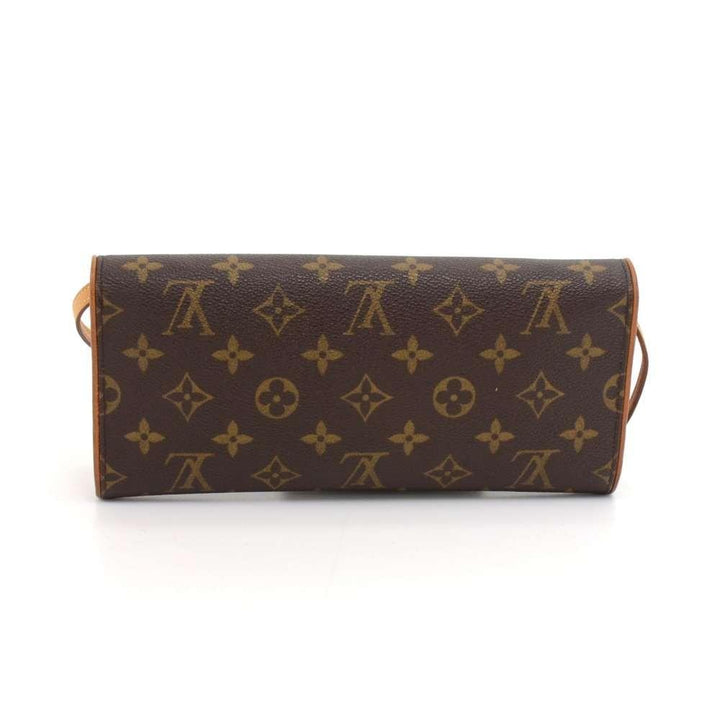 pochette twin gm monogram canvas shoulder bag