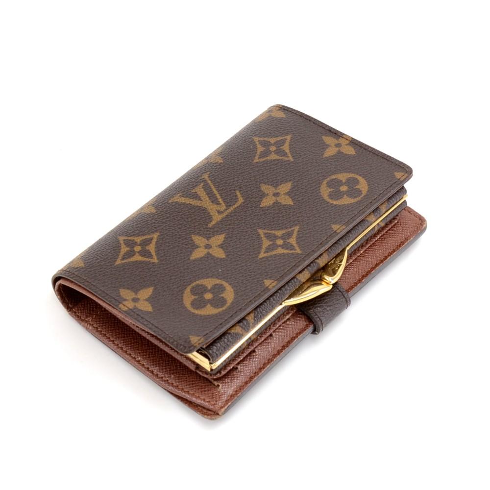 porte monnaie billets viennois monogram canvas bifold wallet