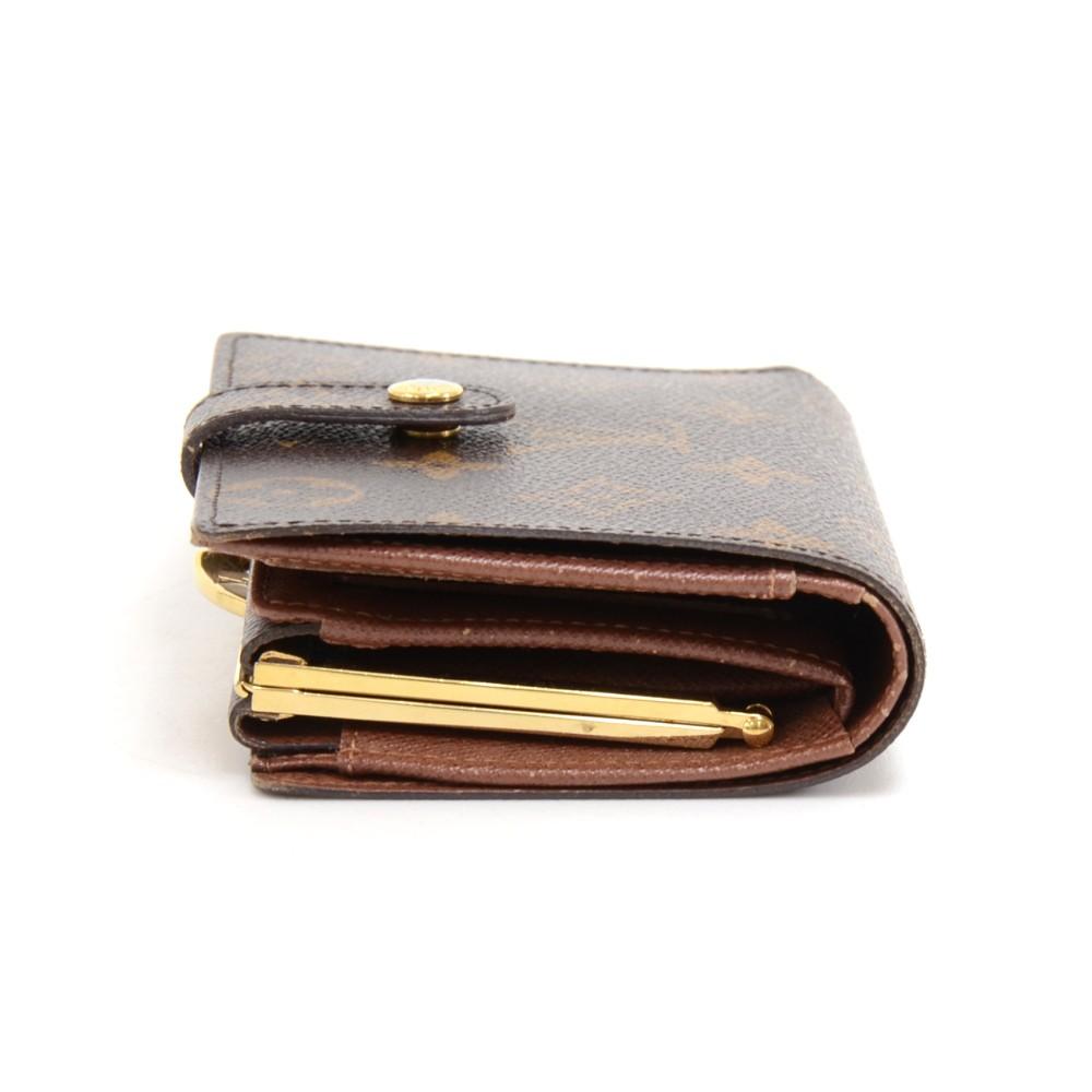 porte monnaie billets viennois monogram canvas bifold wallet