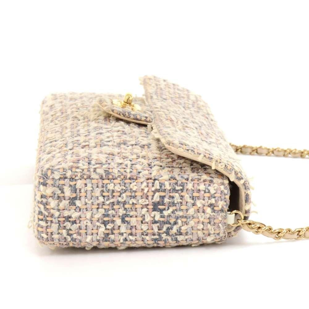 classic tweed rectangular flap bag