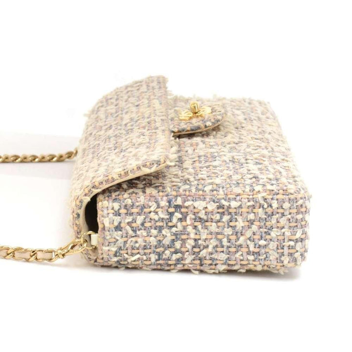 classic tweed rectangular flap bag