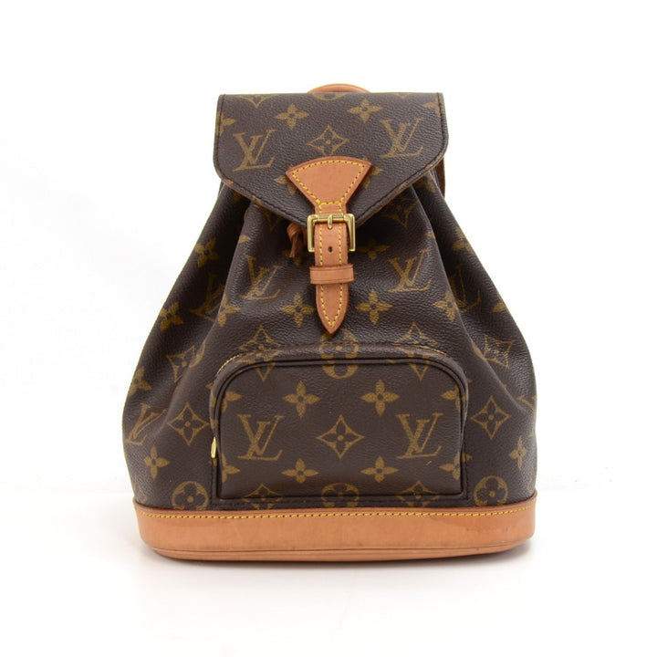 mini montsouris monogram canvas backpack bag