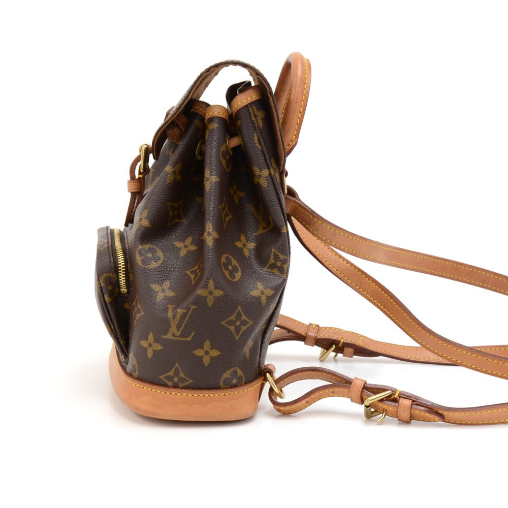 mini montsouris monogram canvas backpack bag