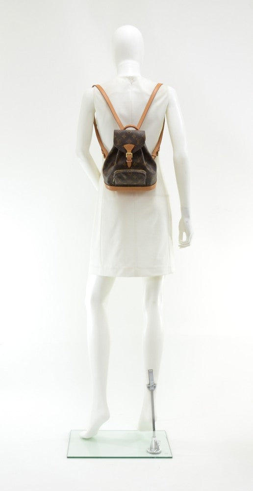 mini montsouris monogram canvas backpack bag