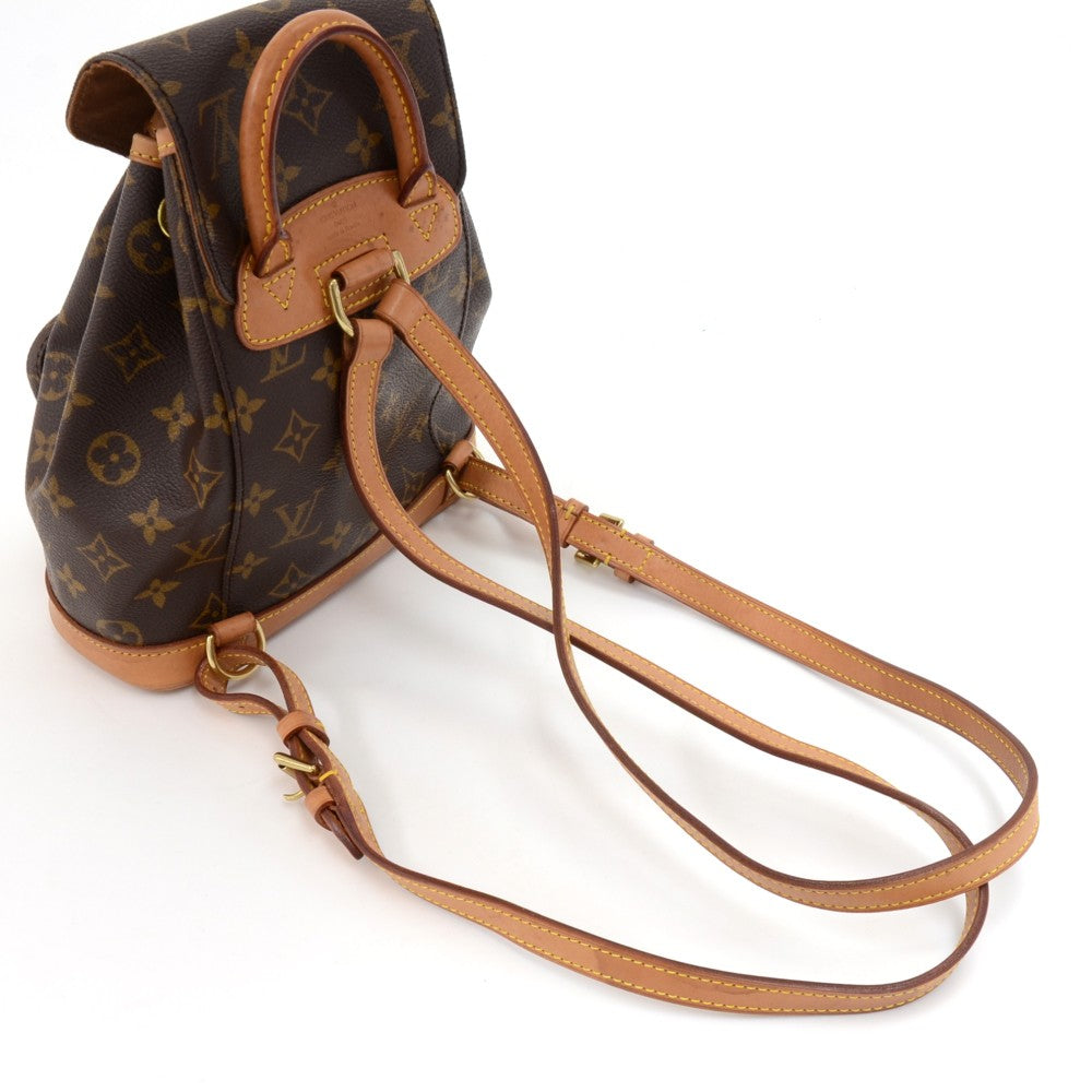 mini montsouris monogram canvas backpack bag