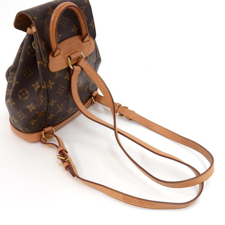mini montsouris monogram canvas backpack bag