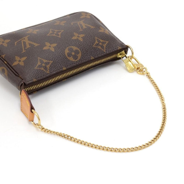 mini pochette accessoires monogram canvas evening bag