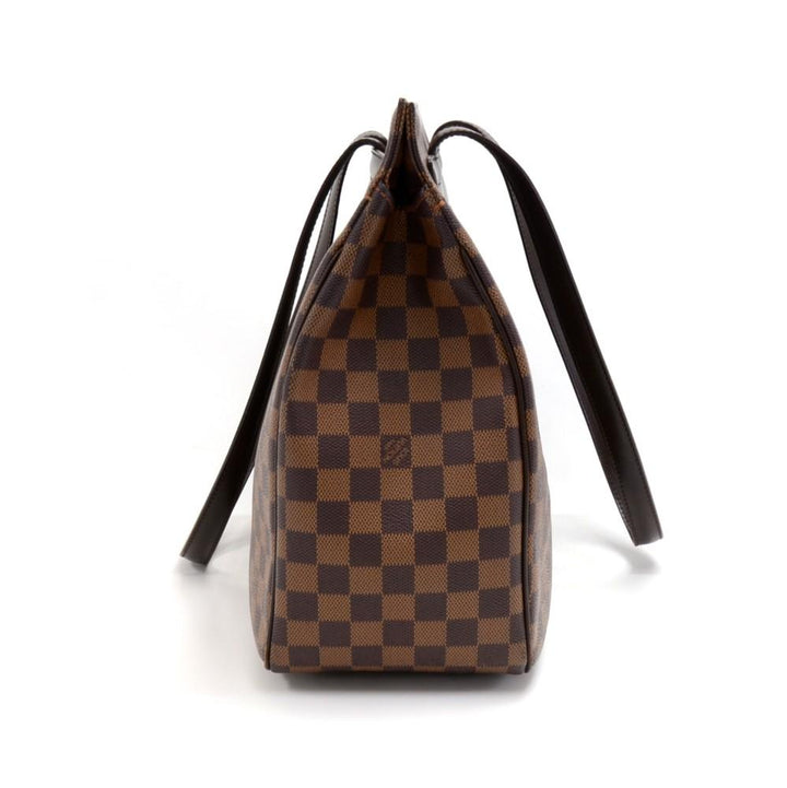 parioli gm damier ebene canvas tote bag