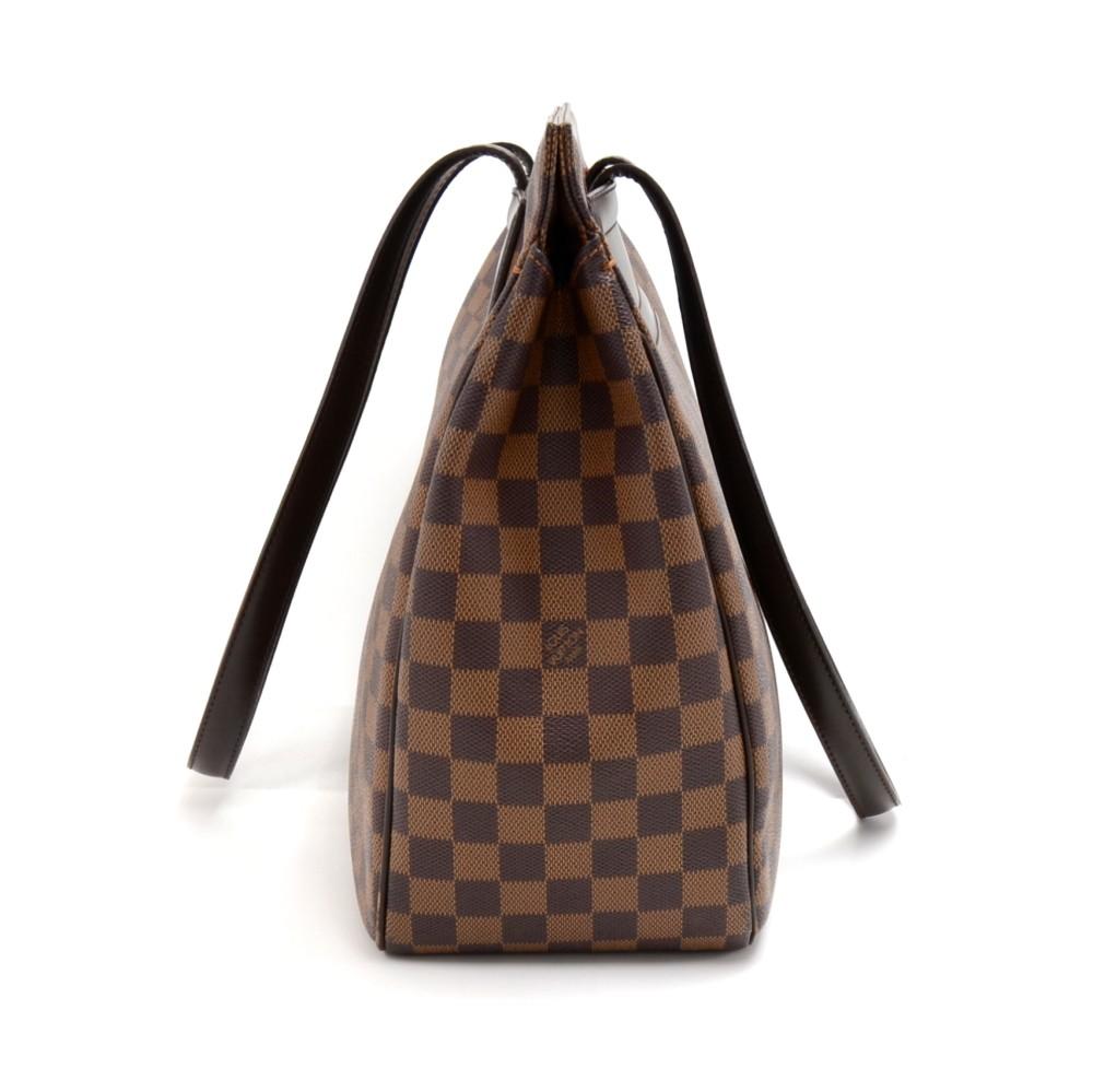 parioli gm damier ebene canvas tote bag