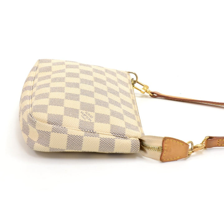 pochette accessoires damier azur canvas bag with strap