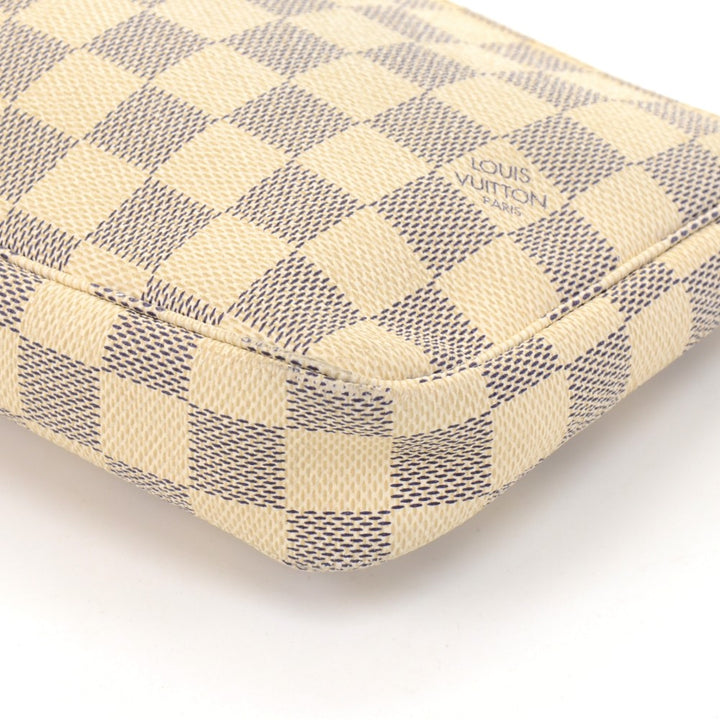 pochette accessoires damier azur canvas bag with strap