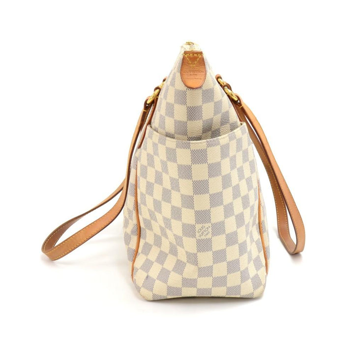 totally pm damier azur canvas shoulder bag